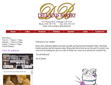 Tablet Screenshot of delicious-bakery.com